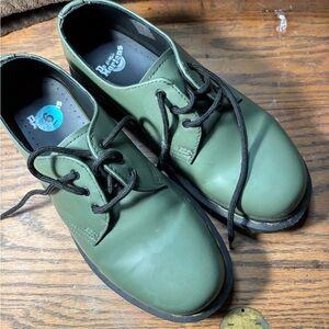 Dr. Martens Green Oxford Shoes